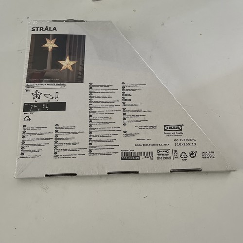 Nos ikea strala 58cm star - strala,