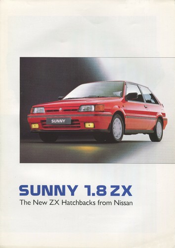 Car brochure nissan sunny - car,