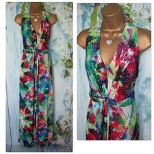 NEW WALLIS MAXI DRESS SIZE 16, Stunning Floral Long Stretch Occasion Dress