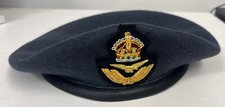 RAF Beret Kings Crown Officer Beret Badge KC Military Silk Wool Small Crown