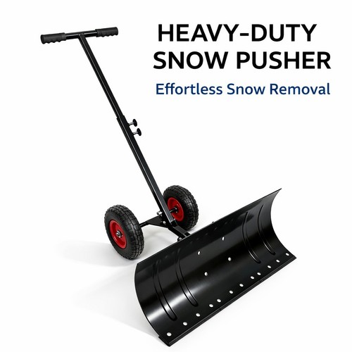Snow shovel with wheels - snow,