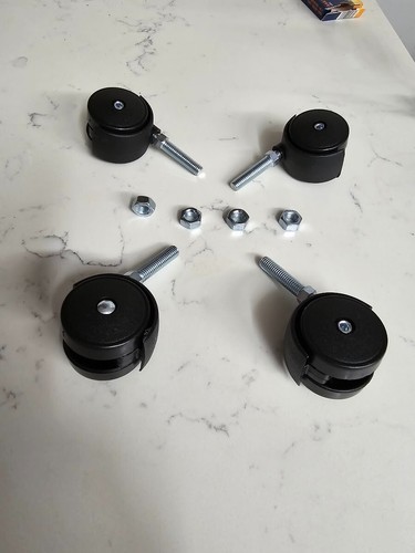 40mm swivel castors - , twin