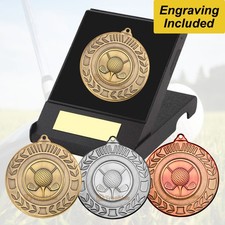 Golf Medal in Presentation