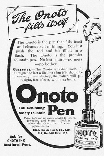 Onoto self filling fountain - onoto,