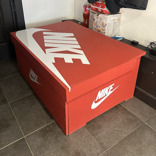 Nike red white wooden - nike, red/white
