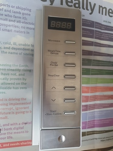 Microwave control panel - microwave,