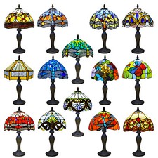 10 inch Tiffany Style Table Lamps Handcraft Art Bedside Desk Lamps Stained Glass