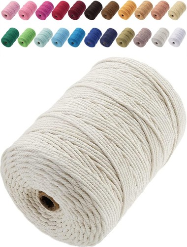 Cotton macrame cord 3mm - cotton,