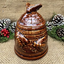 Vintage Brown Ceramic Beehive