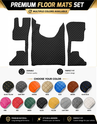 Eco leather floor mats for - leather,