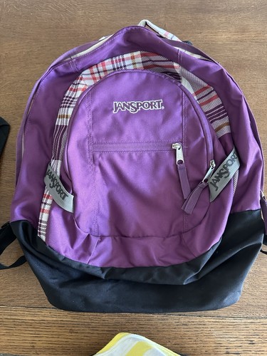 Vintage jansport purple plaid - vintage,