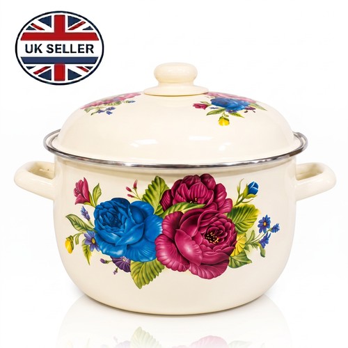 Enamel casserole pot 26cm - enamel,
