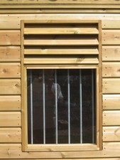 Stable window with perspex  +