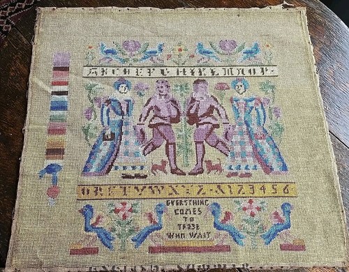 Antique tapestry panel - antique,