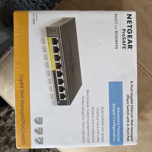 Netgear gs108pev3 8 - gs108pev3, 8-port
