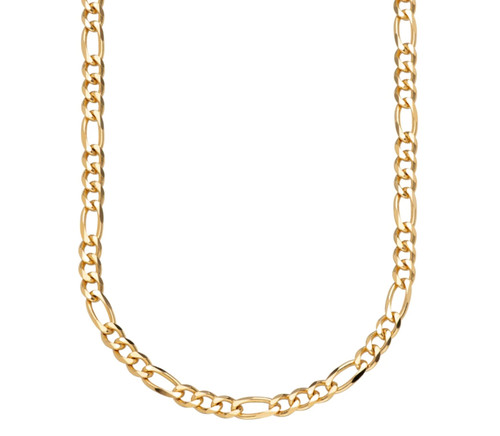 9ct yellow gold figaro curb - 9ct,