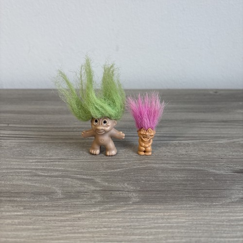 Vintage dam troll - dolls, 2x