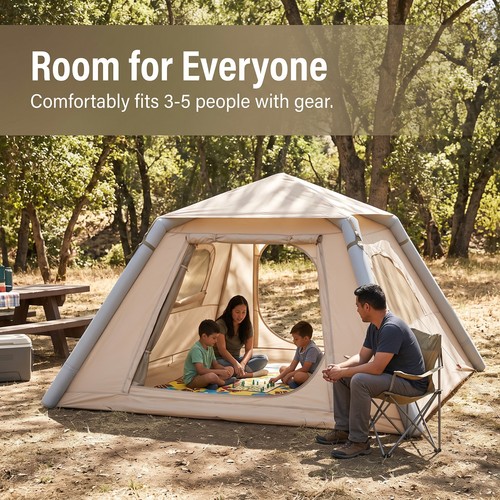 Inflatable camping tent - camping,