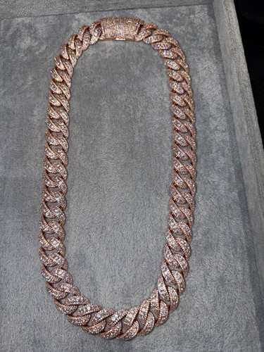 22mm iced out cuban link -  22mm,