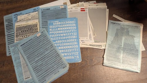 Letraset letratone transfer - letratone,