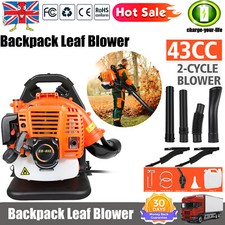 ✅Commercial Petrol Leaf Blower Backpack Blower 2 Stroke 43CC Yard 6500r/min 2025