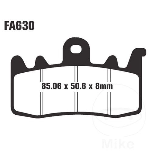 Ebc brake pad - brake, semi-sintered