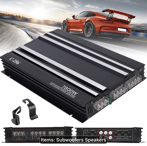 7800w 4ch car power amplifier - 4ch,