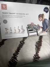 Stokke Tripp Trapp Grey NEWBORN Set Highchair Seat - RRP £109.00