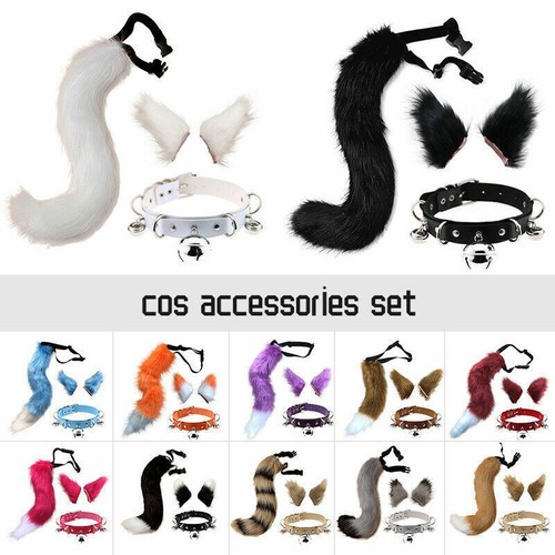 3pc faux fur cat - cat, ears