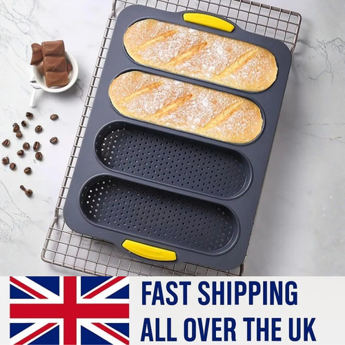 4slot baguette pan silicone - pan,