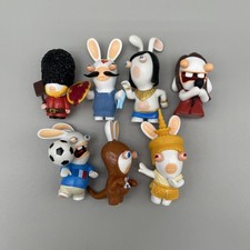 Raving Rabbids Rayman Rabbits Mini Figure Bundle x7 Figures B4