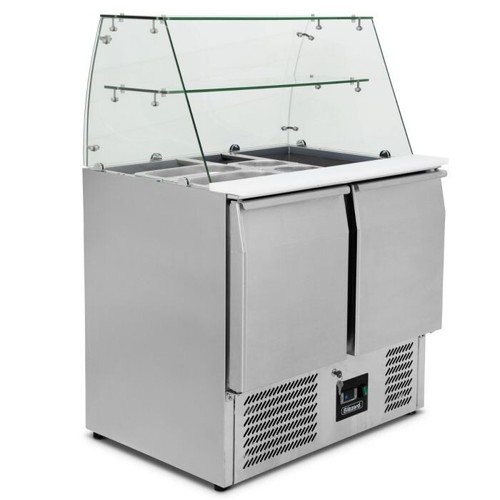 Glass canopy saladette - canopy,