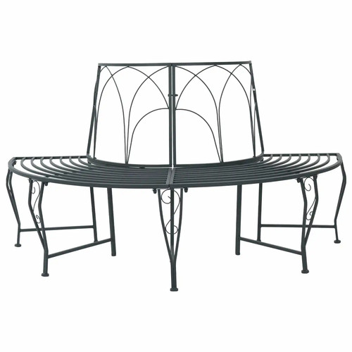 Tree bench silver - bench, grey