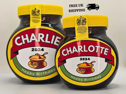 Personalised marmite jar label - personalised,
