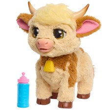 FurReal Plush Toy Interactive Pet Maggie the Feed & Follow Cow