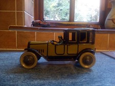 Rare Antique 1920 Distler Brougham Limousine Car Tinplate Toy Germany Windup Tin