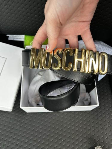 Moschino black leather - moschino,
