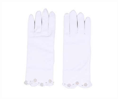 Satin girl short fingered - girl's,