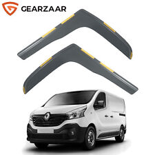 For Renault Trafic MK3 2014-2024 2 Door Van Rain Wind Deflectors 2pcs Tinted