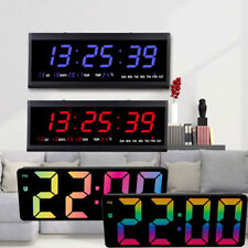 Electronic Alarm Clock Large Number LED Digital Date/Temperature Wall Clock