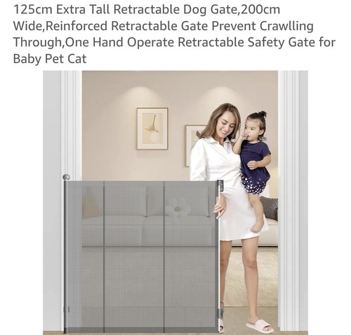 Multiuse retractable baby gate - multiuse,
