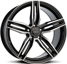 Alloy Wheels 18" Romac Venom Black Polished Face For VW Golf R32 [Mk4] 02-04