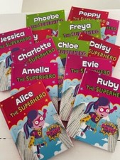 Girls Personalised Superhero Story Book, choose name: Evie,  Ruby, Emily  +More!