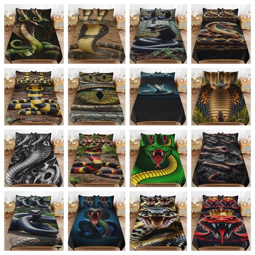 Gothic cobra snake - bedding, set