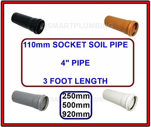 Socket soil pipe 110m - pipe,