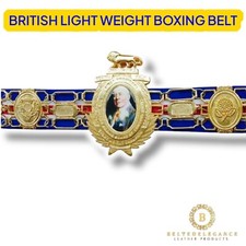 British Boxing Board Light Weight Boxing Championship Belt Premium Quality .