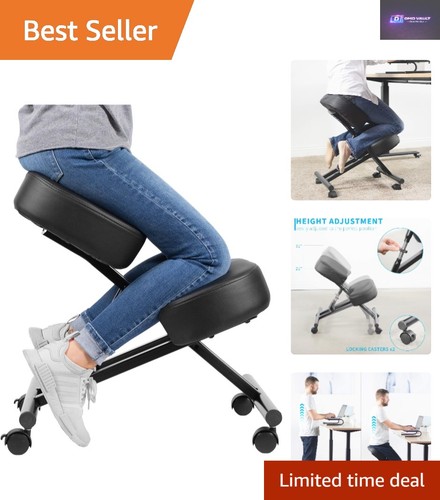 Ergonomic kneeling chair with - ergonomic,