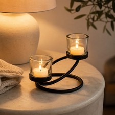 Centrepiece iron votive candle - iron,