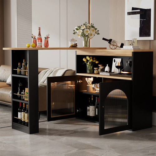 Kitchen island storage bar - island,