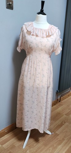 1930 rayon nightgown peach - nightgown,,